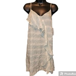 Billabong NWT Mini Tank Dress S Women's Tie Dye Light Blue Green and Cream